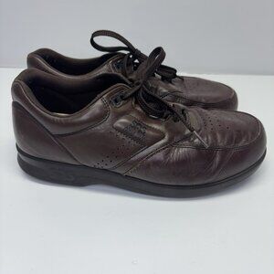 SAS Time Out Mens Comfort Shoes / Antique Walnut Leather / Sz 7.5 M Brown Nurse
